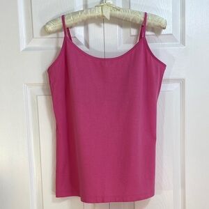 2 for $25 - Shelf Bra Cami, Old Navy, Hot Pink, Camisole Top, Cotton Spandex, L